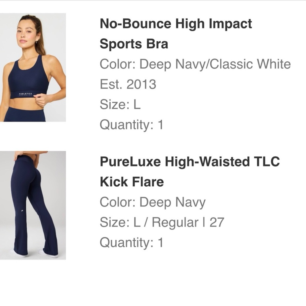 Fabletics Matching Set - Large NWT - image 12